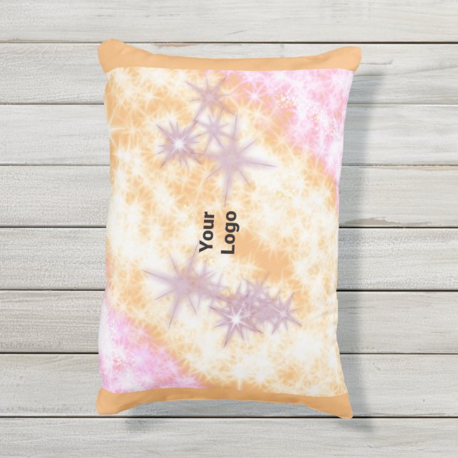 シンプルミニマルエレガントカスタムロゴ アウトドアクッション (裏面(縦))