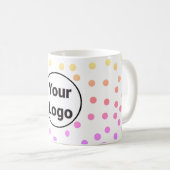 シンプルミニマルエレガントカスタムロゴ コーヒーマグカップ (正面右)