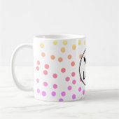 シンプルミニマルエレガントカスタムロゴ コーヒーマグカップ (左)