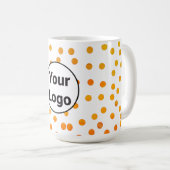 シンプルミニマルエレガントカスタムロゴ コーヒーマグカップ (正面右)