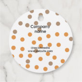 シンプルミニマルエレガントカスタムロゴ フェイバータグ (裏面)