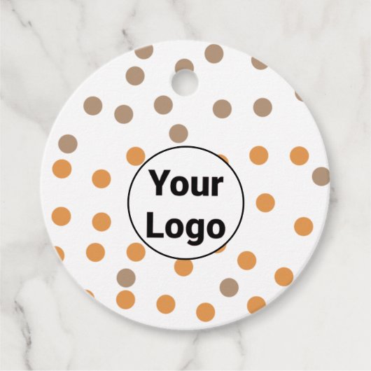 シンプルミニマルエレガントカスタムロゴ フェイバータグ (正面)