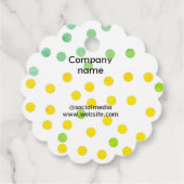 シンプルミニマルエレガントカスタムロゴ フェイバータグ (裏面)