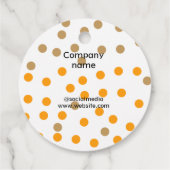 シンプルミニマルエレガントカスタムロゴ フェイバータグ (裏面)