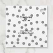 シンプルミニマルエレガントカスタムロゴ フェイバータグ (裏面)