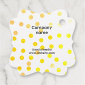 シンプルミニマルエレガントカスタムロゴ フェイバータグ (裏面)