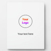 シンプルミニマルエレガントカスタムロゴ フォトプラーク (正面)