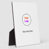 シンプルミニマルエレガントカスタムロゴ フォトプラーク (側面)