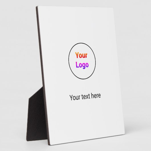 シンプルミニマルエレガントカスタムロゴ フォトプラーク (側面)