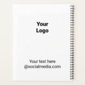 シンプルミニマルエレガントカスタムロゴ プランナー手帳 (裏面)