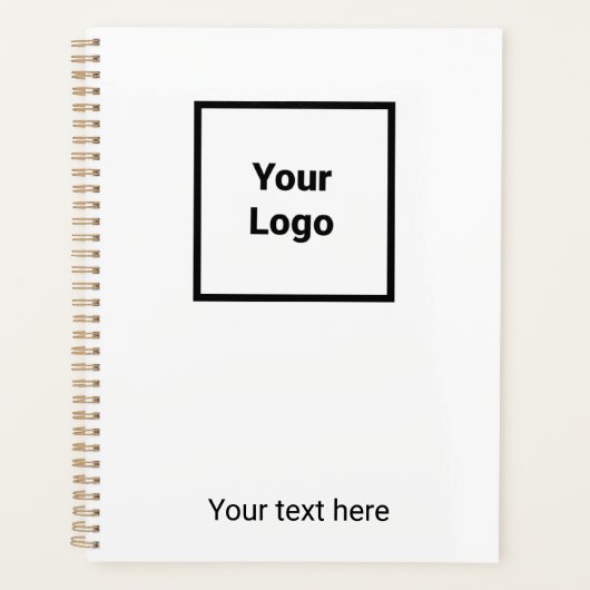 シンプルミニマルエレガントカスタムロゴ プランナー手帳 (正面)