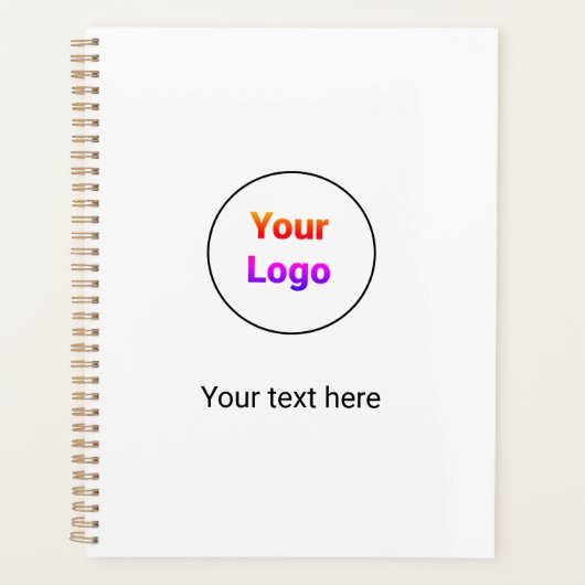 シンプルミニマルエレガントカスタムロゴ プランナー手帳 (正面)