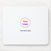 シンプルミニマルエレガントカスタムロゴ マウスパッド (正面)