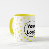 シンプルミニマルエレガントカスタムロゴ マグカップ (正面左)