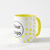 シンプルミニマルエレガントカスタムロゴ マグカップ (正面右)