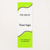 シンプルミニマルエレガントカスタムロゴ ヨガマット (正面)