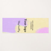 シンプルミニマルエレガントカスタムロゴ ヨガマット (正面(横))