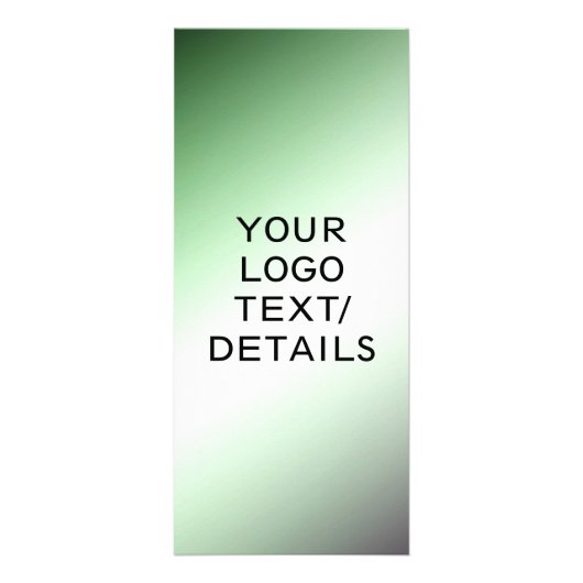 シンプルミニマルエレガントカスタムロゴ ラックカード (正面)