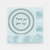 シンプルミニマルエレガントカスタムロゴ 縁ありカクテルナプキン (正面)