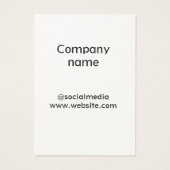 シンプルミニマルエレガントカスタムロゴhere会社g (裏面)