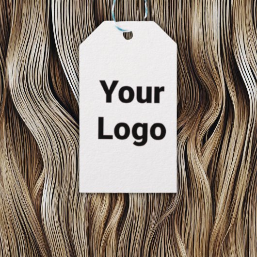 シンプルミニマルエレガントカスタムロゴhere会社g ギフトタグ