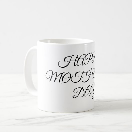 シンプルミニマルエレガントカスタムロゴhere会社g コーヒーマグカップ (正面左)