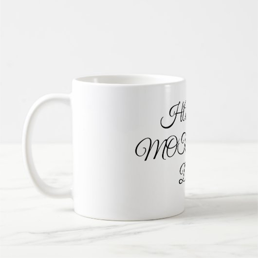 シンプルミニマルエレガントカスタムロゴhere会社g コーヒーマグカップ (左)