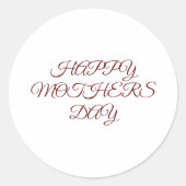 シンプルミニマルエレガントカスタムロゴhere会社g ラウンドシール (正面)