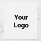 シンプルミニマルエレガントカスタムロゴhere会社g ワインラベル (シングルラベル)