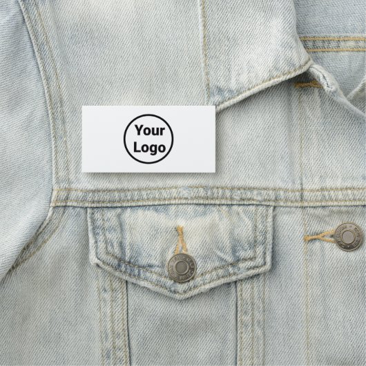 シンプルミニマルエレガントカスタムロゴhere会社g 名札 (インサイチュ)