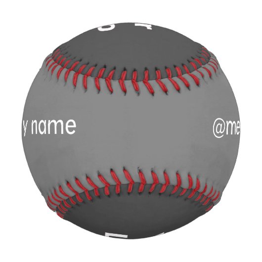 シンプルミニマルエレガントカスタムロゴhere会社g 野球ボール (正面)