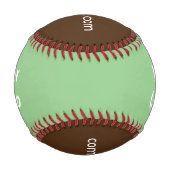 シンプルミニマルエレガントカスタムロゴhere会社g 野球ボール (裏面)