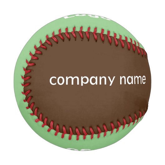 シンプルミニマルエレガントカスタムロゴhere会社g 野球ボール (正面左)
