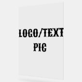 シンプルミニマルエレガントカスタムロゴhere company c アクリルサイン (傾斜)