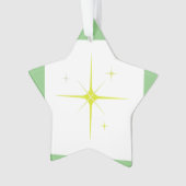 シンプルミニマルエレガントカスタムロゴhere company c オーナメント (正面)