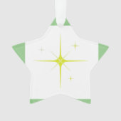 シンプルミニマルエレガントカスタムロゴhere company c オーナメント (正面)