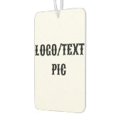 シンプルミニマルエレガントカスタムロゴhere company c カーエアーフレッシュナー (左)