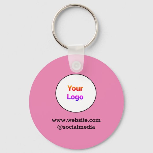 シンプルミニマルエレガントカスタムロゴhere company c キーホルダー (正面)