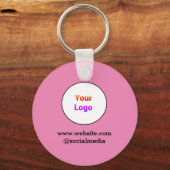 シンプルミニマルエレガントカスタムロゴhere company c キーホルダー (正面)