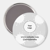 シンプルミニマルエレガントカスタムロゴhere company c マグネット (正面/裏面)