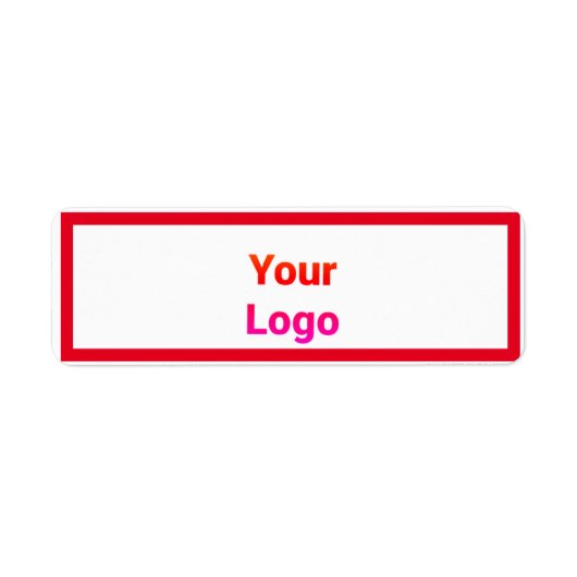 シンプルミニマルエレガントカスタムロゴhere company c ラベル (正面)