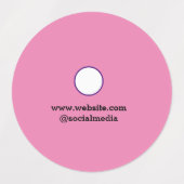 シンプルミニマルエレガントカスタムロゴw社 ラベル (デザイン1)