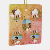 シンプルミニマルエレガントカスタム輪 セラミックオーナメント (右)