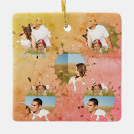 シンプルミニマルエレガントカスタム輪 セラミックオーナメント