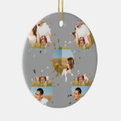 シンプルミニマルエレガントカスタム輪 セラミックオーナメント (右)