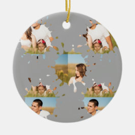 シンプルミニマルエレガントカスタム輪 セラミックオーナメント