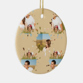 シンプルミニマルエレガントカスタム輪 セラミックオーナメント (右)