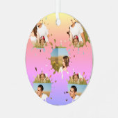 シンプルミニマルエレガントカスタム輪 メタルオーナメント (正面左)