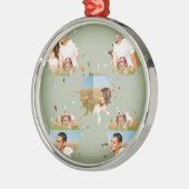 シンプルミニマルエレガントカスタム輪 メタルオーナメント (左)