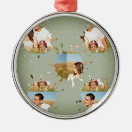 シンプルミニマルエレガントカスタム輪 メタルオーナメント